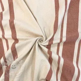 Dekorační látka Bernadette stripe terracotta