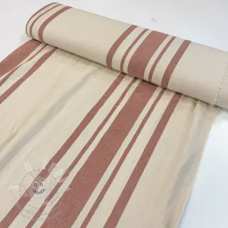 Dekorační látka Bernadette stripe terracotta