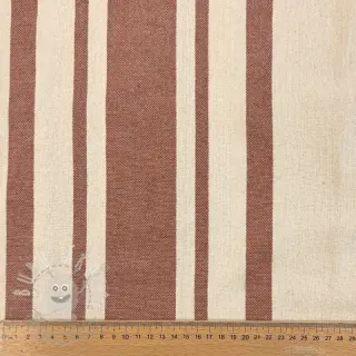 Dekorační látka Bernadette stripe terracotta