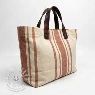 Dekorační látka Bernadette stripe terracotta