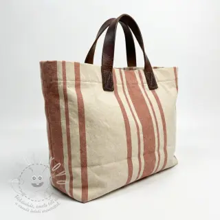 Dekorační látka Bernadette stripe terracotta