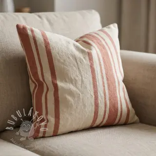 Dekorační látka Bernadette stripe terracotta