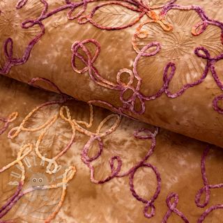 Bavlněná látka TIE DYE Chenille ela design A