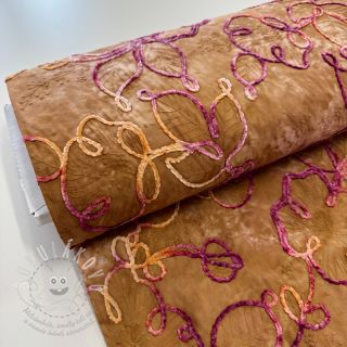 Bavlněná látka TIE DYE Chenille ela design A