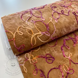 Bavlněná látka TIE DYE Chenille ela design A