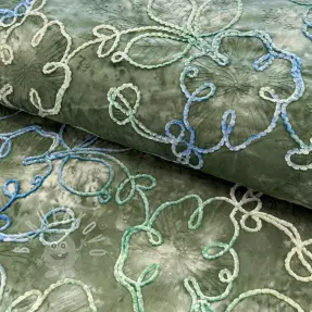 Bavlněná látka TIE DYE Chenille ela design B