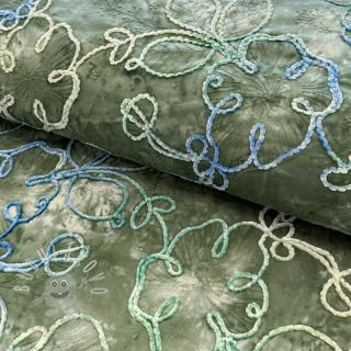 Bavlněná látka TIE DYE Chenille ela design B