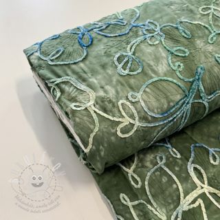 Bavlněná látka TIE DYE Chenille ela design B