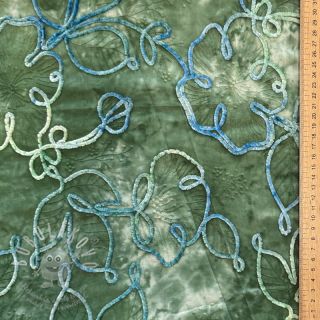 Bavlněná látka TIE DYE Chenille ela design B