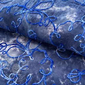 Bavlněná látka TIE DYE Chenille ela design C