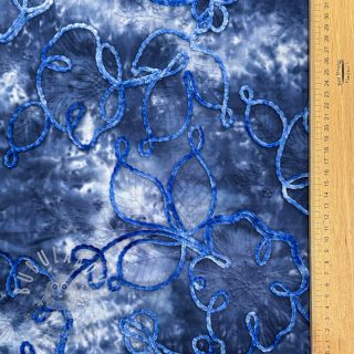 Bavlněná látka TIE DYE Chenille ela design C