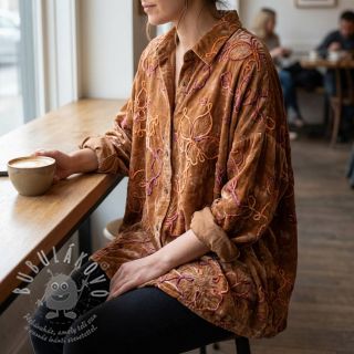 Bavlněná látka TIE DYE Chenille ela design A