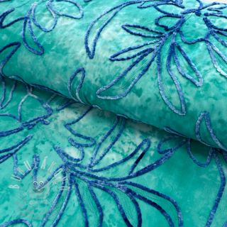 Bavlněná látka TIE DYE Chenille manon design A