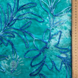 Bavlněná látka TIE DYE Chenille manon design A