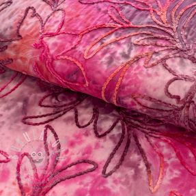 Bavlněná látka TIE DYE Chenille manon design C