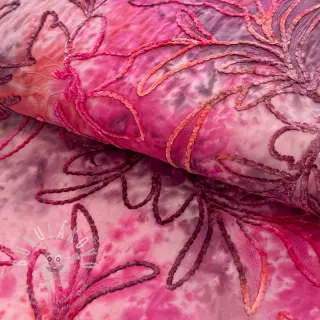 Bavlněná látka TIE DYE Chenille manon design C