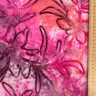 Bavlněná látka TIE DYE Chenille manon design C