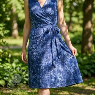 Bavlněná látka TIE DYE Chenille manon design B