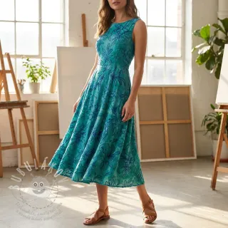 Bavlněná látka TIE DYE Chenille manon design A