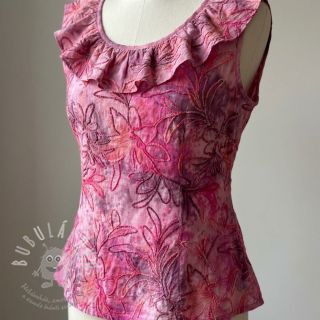 Bavlněná látka TIE DYE Chenille manon design C