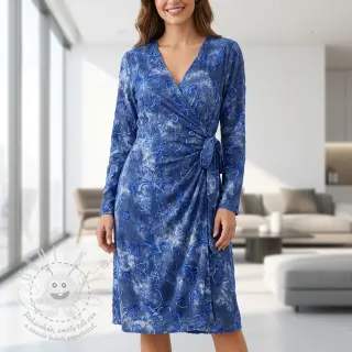 Bavlněná látka TIE DYE Chenille ela design C