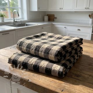 Dekorační látka Celestin lin noir