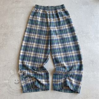 Bavlněná látka YARN DYED CHECK BRUSHED blue