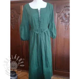 Len předepraný 170 g forest green