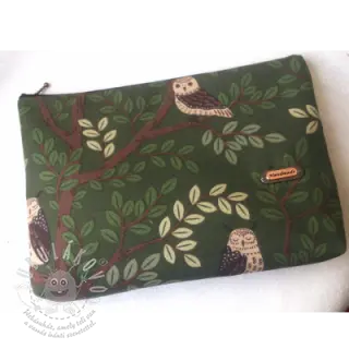 Dekorační látka premium Forest Wood Owl