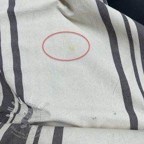 Dekorační látka Bernadette stripe coffee II.třída