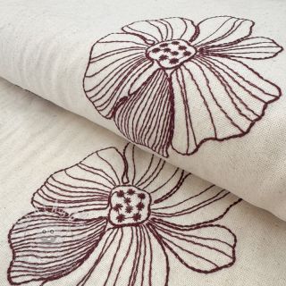 Viskóza se lnem EMBROIDERY Flower Maya natural