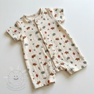 Dvojitá gázovina/mušelín Forest animals ORGANIC SIMPLY NATURAL