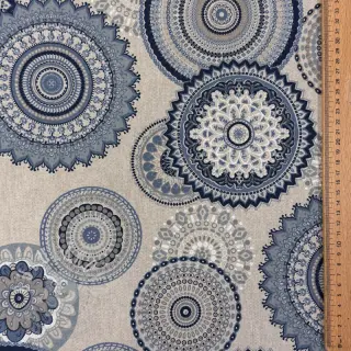 Dekorační látka Linenlook premium Geometric mandala