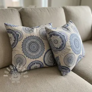 Dekorační látka Linenlook premium Geometric mandala
