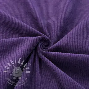 Manšestr 6W WASHED STRETCH dark purple