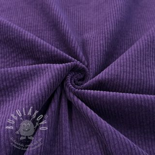 Manšestr 6W WASHED STRETCH dark purple