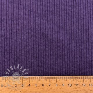 Manšestr 6W WASHED STRETCH dark purple