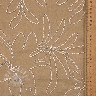 Semiš Tape flower beige