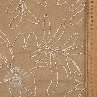Semiš Tape flower beige