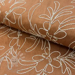 Semiš Tape flower cinnamon
