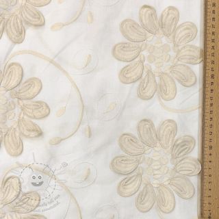Bavlněná látka EMBROIDERY Bellagio cream