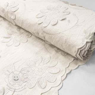 Bavlněná látka EMBROIDERY Bellagio off white