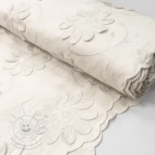 Bavlněná látka EMBROIDERY Bellagio off white