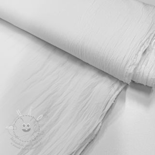 Bavlněná látka WASHED white