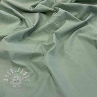 Bavlněná látka WASHED old green