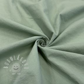 Bavlněná látka WASHED old green