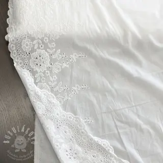 Bavlněná látka EMBROIDERY Leon border