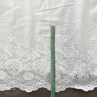 Bavlněná látka EMBROIDERY Leon border