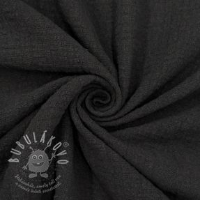Bavlněná látka SLUB WASHED black