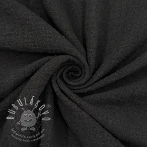 Bavlněná látka SLUB WASHED black